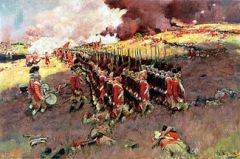 an early battle outside of Boston, where the American Commander, Prescott's forces were outgunned, but they managed to hold off many British advancements.Bunk