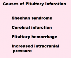 Sheehan = peripartum infarct of pituitary gland (pituitary gland enlarges during pregnancy becomes more vascularized and more sensitive to blood loss)