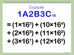 Ans: 1715004 (10)

1. Write out the hexadecimal in its expanded form. 
    For example, 1A2B3C16 becomes :   
    1*165+10*164+2*163+11*162+3*161+12*160.
2. Evaluate the sum in decimal 

Reverse:
Subtract highest powers of 16

http://www...