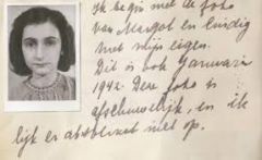  This is a writing in Anne Frank's journal.  