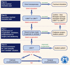 LMA is a "rescue technique" in a failed intubation situation.  It is either for ongoing oxygenation (and waking patient up), or potentially as the airway for the case if urgent (until specialised methods of intubation through LMA can be peformed).
- type