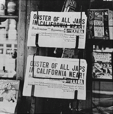 What happened to the Japanese Americans during WWII?