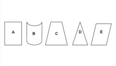 the shape corresponding to the image created by a phased array transducer most closely corresponds to which of the following?

a.  A
b.  B
c.  C
d.  D
e.  E