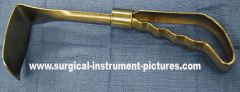 Alias
- Rich 
Use -
Retraction within
cavities 
Additional Info- Available in multiple sizes as well as single and double ended. This is one
of the most common general surgery retractors
