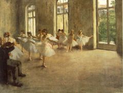 Was an oil painter

An impressionist painter

Was not interested in landscapes but of dancing. 

Famous work -The Rehearsal - oil on canvas