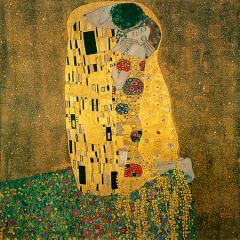 The Kiss - in oil and gold leaf

Art Nouveau