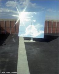 An instrument in which a mirror is automatically moved so that it reflects sunlight in a constant direction. It is used with a pyrheliometer to make continuous measurements of solar radiation