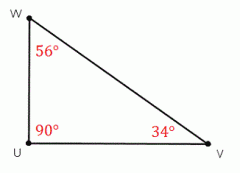 A triangle that has one 90 degree angle