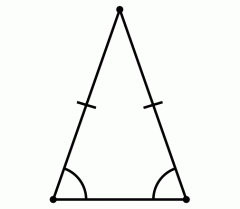 A triangle that has two sides of equal length