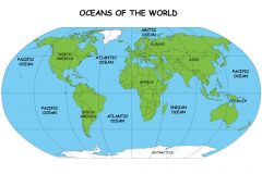 Atlantic Ocean
Pacific Ocean
Indian Ocean
Arctic Ocean
Southern Ocean