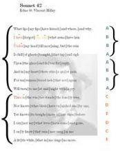Rhyme scheme- the pattern of rhyming lines in a poem