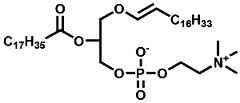 ether linked glycerophospholipid, ethanolamine head group

vinyl ether analog of phosphotadylcholine; important in ehart tissue, function not well understood;