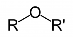 oxygen connected to 2 alkyl groups