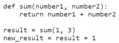 Consider this code:

What is the outcome of executing the code above?

A) new_result refers to the value 5

B) TypeError