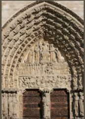 a molding around an arch, sometimes 
decorated. 
Romanesque