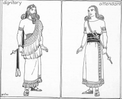 Babylonia dignitary and Assyrian attendant