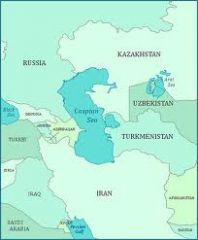 Where is the Caspian Sea?