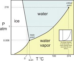￼phase diagram of water