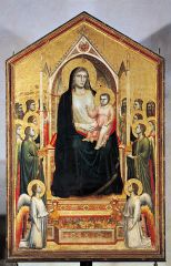 Giotto di Bondone, Virgin and Child Enthroned, Late Gothic, 1305-1310.