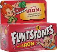 What should you give to a child that had one to many DELICIOUS flintstones vitamins? After enjoying how yummy they were, his tummy started really hurting...having bloody throw-up but then was okay. Then he started having hypovolemic shock (iron is...