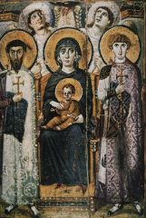Icon of the Virgin, Saints, & Angels
San Vitale, Ravenna
Early Byzantine