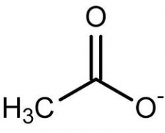 C2H3O2-  (CH3CO2-)