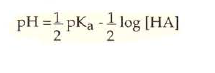 Given that the Ka is smaller than the given concentration and the pKa lies between 2 and 12