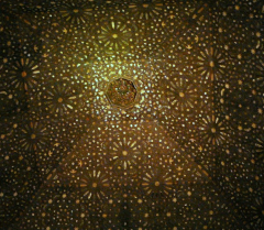 Alhambra, Hall of the Ambassadors, intarsia ceiling (wood and mother-of-pearl), 14th c.