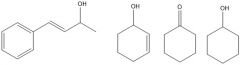 Because they are conjugated, there was a possibility that the C=C double bonds would get reduced too. The following products obtained:
