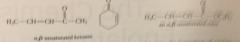 carbonyl group conj w C-C db