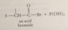 conversion of small amt CA into acid bromide by catalyst PBr3