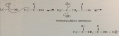 nuc acyl sub rxn w 2nd mlc ester- usual 2 step sub mech (formation of tetrahedral add intermediate followed by loss of LG)