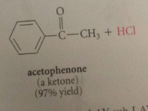 a ketone is formed