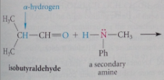 provided that the carbonyl has an a-hydrogen, formation of a ___ occurs when a secondary amine reacts with an aldehyde or ketone