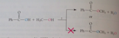 Substitution of OH at the carbonyl group of the acid by the oxygen of the alcohol