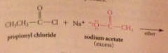 Even though carboxylate salts are weak nuc, acid chlorides
