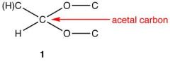 Aldehyde is reacted with an excess of alcohol - hemiacetal is sometimes not isolated - instead a acetal is formed

R-O-C-O-R