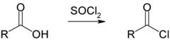 Carboxylic Acid + SOCL2 / PCl3  ----------> Acid Chloride