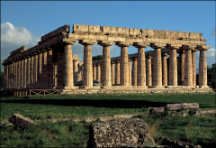 Temple of Hera I, Paestum, Italy, 6th century BC, Greek Doric temple, Archaic period