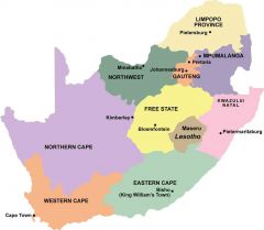 Northern Cape
Kwazulu-Natal
Western Cape
Eastern Cape
Limpopo