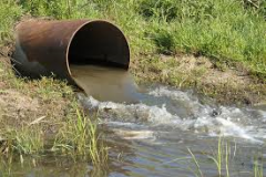 Waste water is water that contains waste from homes or industry