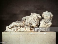 Three Goddess, from the east pediment of the Parthenon, Greek classical sculpture, 5th century, BC marble