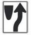 This sign means?
A) Divided highway ends.
B) Keep to the left of obstruction.
C) Left lane ends.
D) Keep to the right of obstruction.