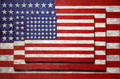 Jasper Johns, Three Flags, 1958.
