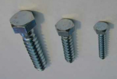 lag screw (large screws with a square or hex head)