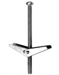 toggle bolt, used for medium-duty fastening into hollow walls