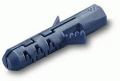 Nylon plug, used for light-duty fastening to hollow walls.