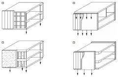 16. Which of the following diagrams best indicates an
exterior self-supporting non-load-bearing wall design?

