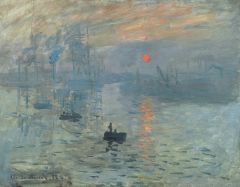 Definition: art movement that conveys the elusiveness and impermanence of images and conditions
Date: 1800s
Influence of time on movement:
Artwork: Impression: Sunrise by Claude Monet, 1872, Oil on canvas
Artists: Claude Monet &