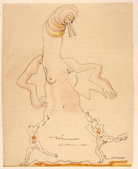 Andre Masson, Yves Tanguy, unidentified artist, Cadavre Exquis (Exquisite Corpse), 1924